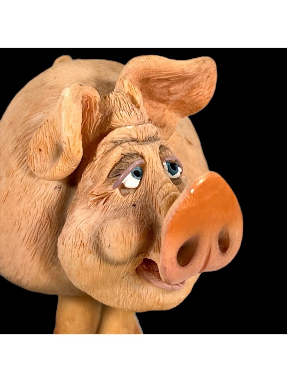 Douglas Penelope Pig Bobblehead Figurine 4" Collectible Resin Jiggler Spring